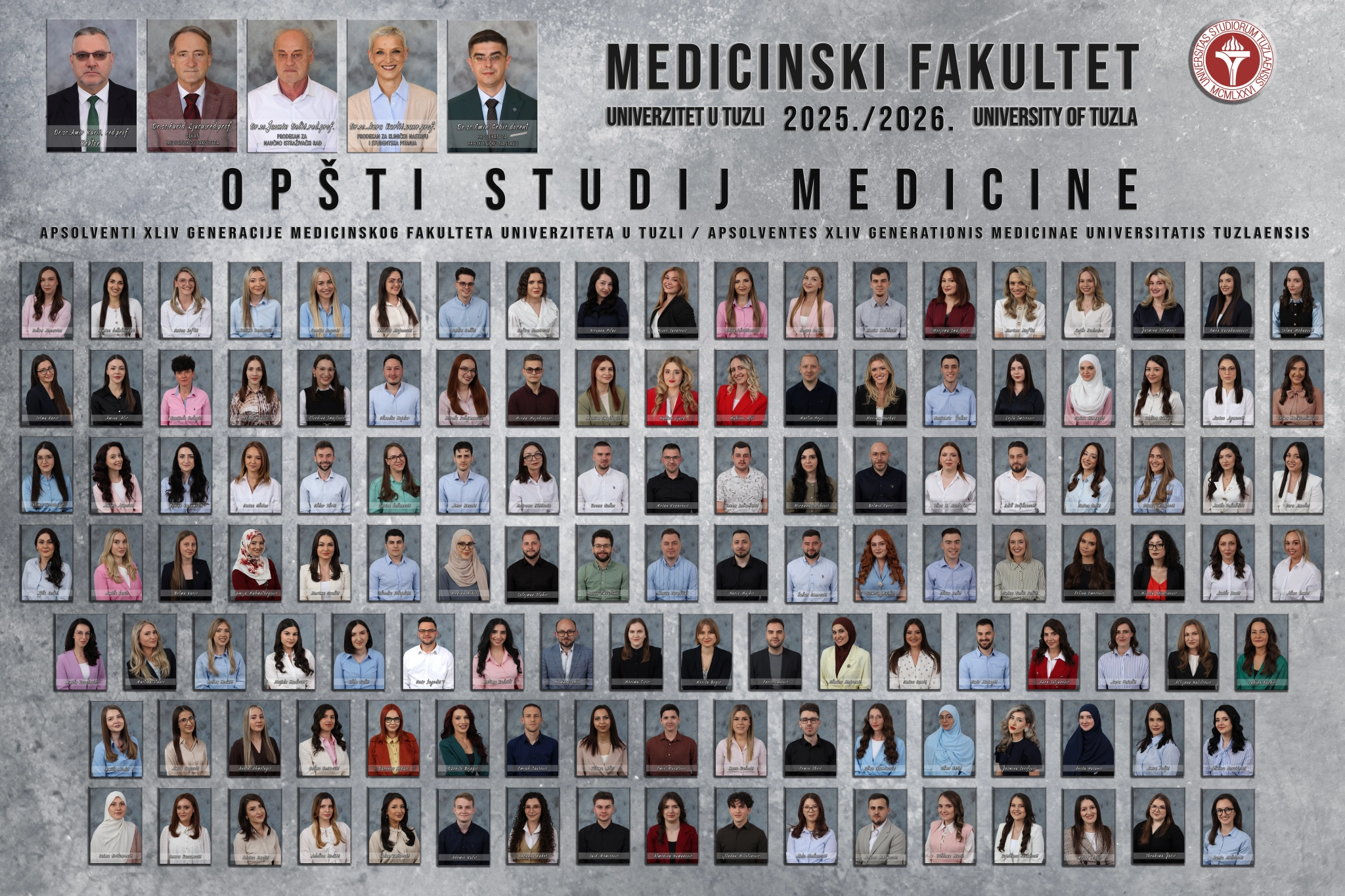 Predstavljamo XLIV generaciju apsolvenata Općeg studija medicine Medicinskog fakulteta u Tuzli